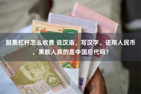 股票杠杆怎么收费 说汉语、写汉字、还用人民币，果敢人真的是中国后代吗？
