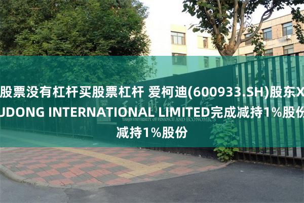 股票没有杠杆买股票杠杆 爱柯迪(600933.SH)股东XUDONG INTERNATIONAL LIMITED完成减持1%股份