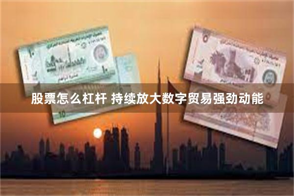 股票怎么杠杆 持续放大数字贸易强劲动能